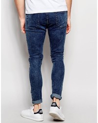 Jean skinny bleu marine Pull&Bear