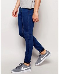 Jean skinny bleu marine Pull&Bear