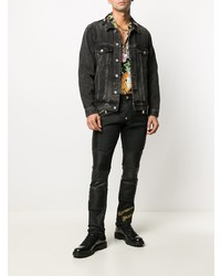 Jean skinny brodé noir Philipp Plein