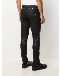 Jean skinny brodé noir Philipp Plein