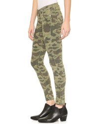 Jean skinny camouflage olive Hudson