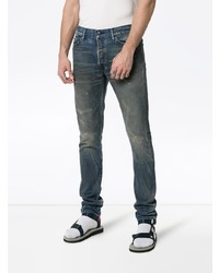 Jean skinny déchiré bleu canard John Elliott