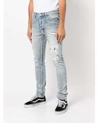 Jean skinny déchiré bleu clair Ksubi