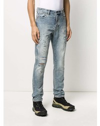 Jean skinny déchiré bleu clair Ksubi