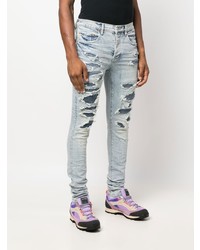 Jean skinny déchiré bleu clair purple brand