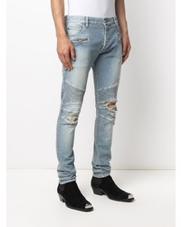 Jean skinny déchiré bleu clair Balmain