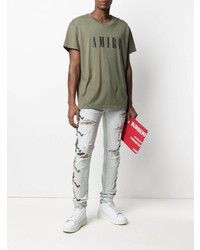 Jean skinny déchiré bleu clair Amiri