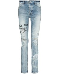 Jean skinny déchiré bleu clair Ksubi