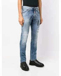 Jean skinny déchiré bleu clair DSQUARED2