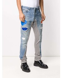 Jean skinny déchiré bleu clair Greg Lauren