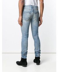 Jean skinny déchiré bleu clair Saint Laurent