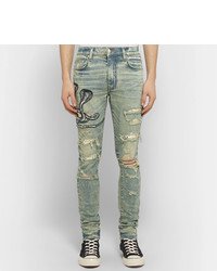 Jean skinny déchiré bleu clair Amiri