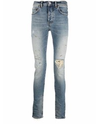 Jean skinny déchiré bleu clair purple brand