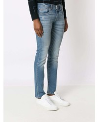 Jean skinny déchiré bleu clair Armani Exchange