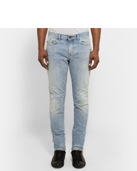 Jean skinny déchiré bleu clair Saint Laurent