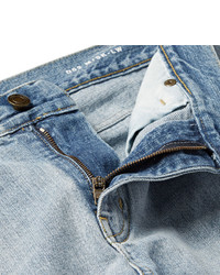 Jean skinny déchiré bleu clair Saint Laurent