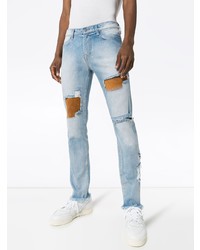 Jean skinny déchiré bleu clair 424