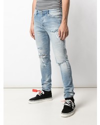 Jean skinny déchiré bleu clair Ksubi