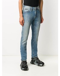 Jean skinny déchiré bleu clair Philipp Plein