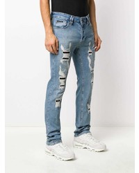 Jean skinny déchiré bleu clair Philipp Plein