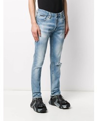 Jean skinny déchiré bleu clair Philipp Plein