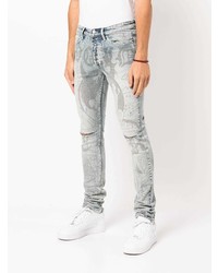 Jean skinny déchiré bleu clair Ksubi