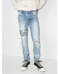 Jean skinny déchiré bleu clair Ksubi