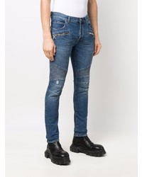 Jean skinny déchiré bleu marine Balmain