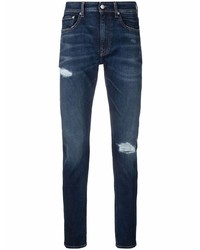 Jean skinny déchiré bleu marine Calvin Klein Jeans