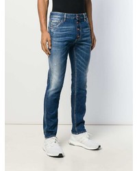 Jean skinny déchiré bleu marine DSQUARED2