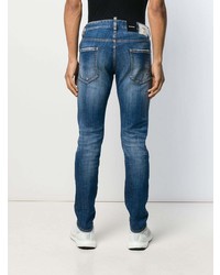 Jean skinny déchiré bleu marine DSQUARED2