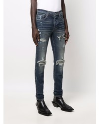 Jean skinny déchiré bleu marine Amiri