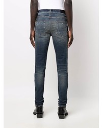 Jean skinny déchiré bleu marine Amiri