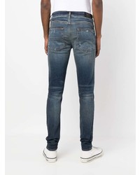 Jean skinny déchiré bleu marine Amiri