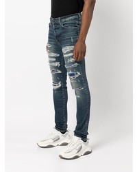 Jean skinny déchiré bleu marine Amiri