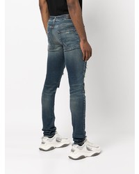 Jean skinny déchiré bleu marine Amiri