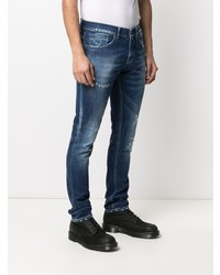 Jean skinny déchiré bleu marine Dondup