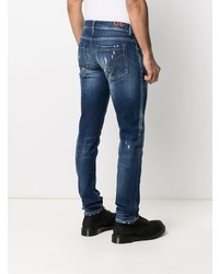 Jean skinny déchiré bleu marine Dondup