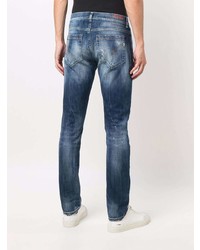 Jean skinny déchiré bleu marine Dondup