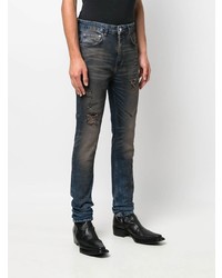 Jean skinny déchiré bleu marine Flaneur Homme