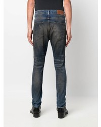 Jean skinny déchiré bleu marine Flaneur Homme