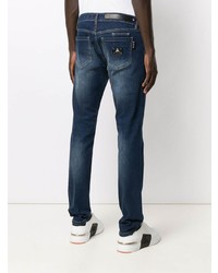 Jean skinny déchiré bleu marine Philipp Plein