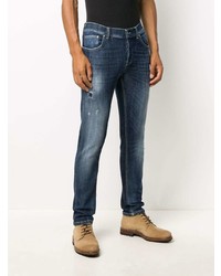 Jean skinny déchiré bleu marine Dondup