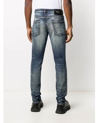 Jean skinny déchiré bleu marine Just Cavalli