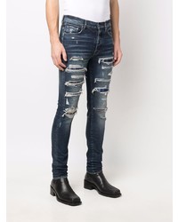 Jean skinny déchiré bleu marine Amiri