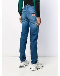 Jean skinny déchiré bleu marine DSQUARED2