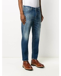 Jean skinny déchiré bleu marine Dondup