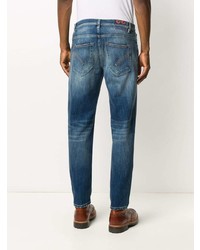 Jean skinny déchiré bleu marine Dondup