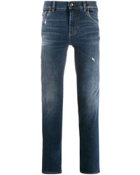 Jean skinny déchiré bleu marine Dolce & Gabbana