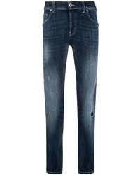 Jean skinny déchiré bleu marine Dondup